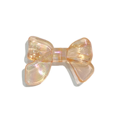 5db/tétel 24mmx32mm akril gyöngyök AB színű aranyos masni formájú távtartó gyöngyök ékszerkészítési kellékekhez karkötők barkács kiegészítők