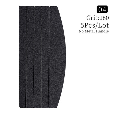 Half Moon asendusküüneviil 100/180/240 10tk must eemaldatav liivapaber roostevabast terasest käepidemega metallist lihvviilidega