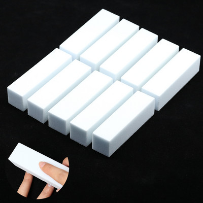 Nail Art Buffer Grinder Buffing Block White Nail File For Pedicure Tips Manicure Care Sponge Buffer Gel Polish Accessories Tools