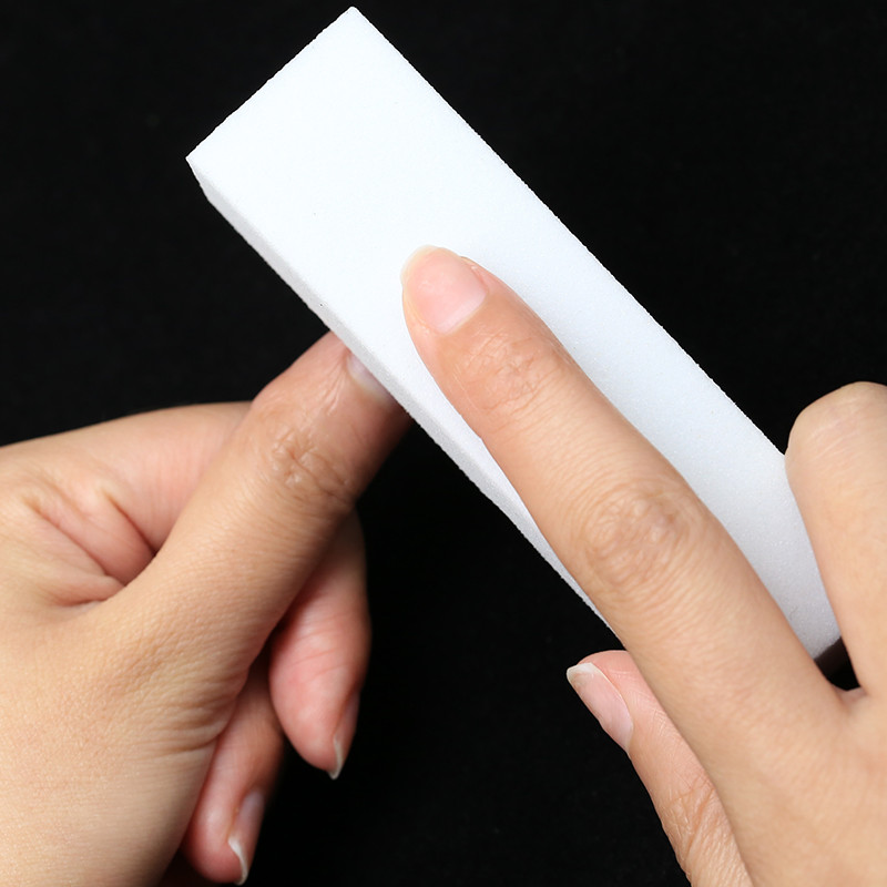 Nagų dailės buferis šlifuoklis Buffing Block Balta nagų dildė pedikiūrui Patarimai Manikiūro Priežiūra Kempinėlė Buferis Gelio lakas Priedai Įrankiai