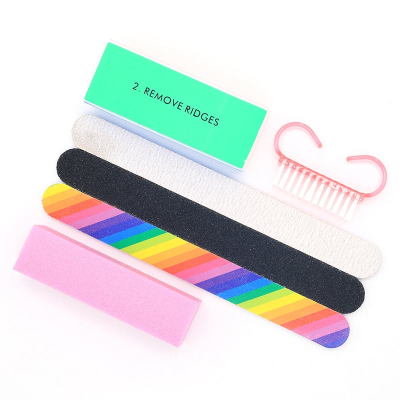 Nagų dailės buferis šlifuoklis Buffing Block Balta nagų dildė pedikiūrui Patarimai Manikiūro Priežiūra Kempinėlė Buferis Gelio lakas Priedai Įrankiai