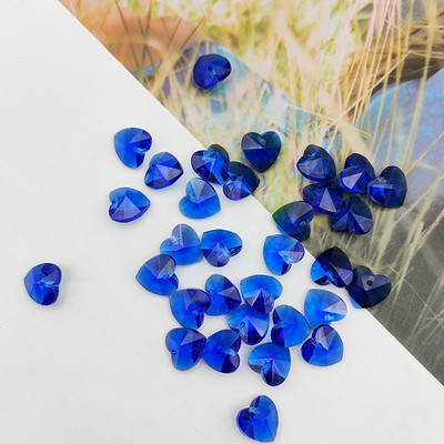 20 tk Südamekujuline 10mm 14mm lihvitud kristallklaasist pealispinnaga puuritud lahtised ripatsid Helmed ehete tegemiseks isetegemise käsitöö leiud