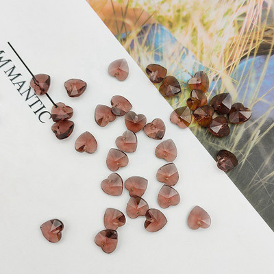 20 tk Südamekujuline 10mm 14mm lihvitud kristallklaasist pealispinnaga puuritud lahtised ripatsid Helmed ehete tegemiseks isetegemise käsitöö leiud