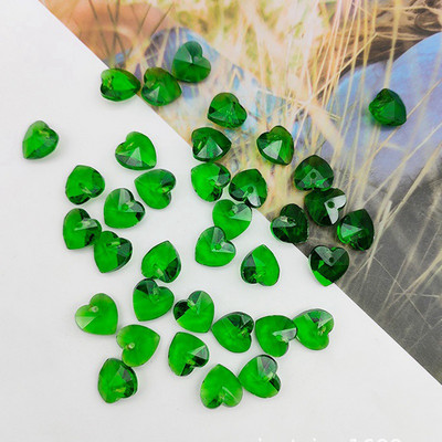 20 tk Südamekujuline 10mm 14mm lihvitud kristallklaasist pealispinnaga puuritud lahtised ripatsid Helmed ehete tegemiseks isetegemise käsitöö leiud