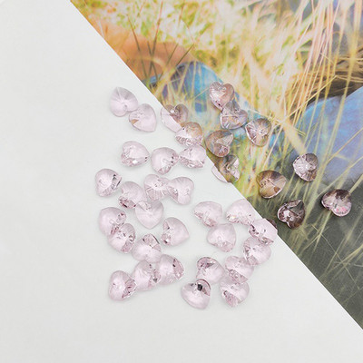 20 tk Südamekujuline 10mm 14mm lihvitud kristallklaasist pealispinnaga puuritud lahtised ripatsid Helmed ehete tegemiseks isetegemise käsitöö leiud