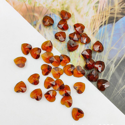 20 tk Südamekujuline 10mm 14mm lihvitud kristallklaasist pealispinnaga puuritud lahtised ripatsid Helmed ehete tegemiseks isetegemise käsitöö leiud