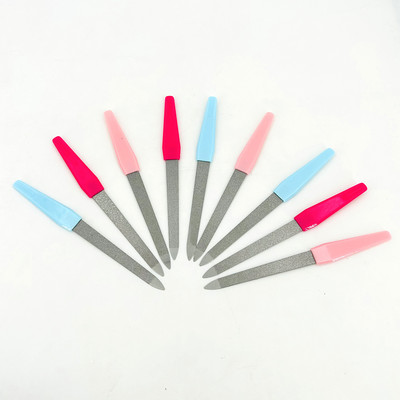 5 tk/komplekt metallist kahepoolsed küüneviilid must käepide Tugeva servaga maniküür teritav küünte hooldamine ilu pediküür küünte jalahooldus