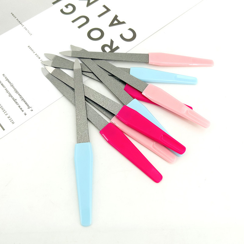 5 tk/komplekt metallist kahepoolsed küüneviilid must käepide Tugeva servaga maniküür teritav küünte hooldamine ilu pediküür küünte jalahooldus