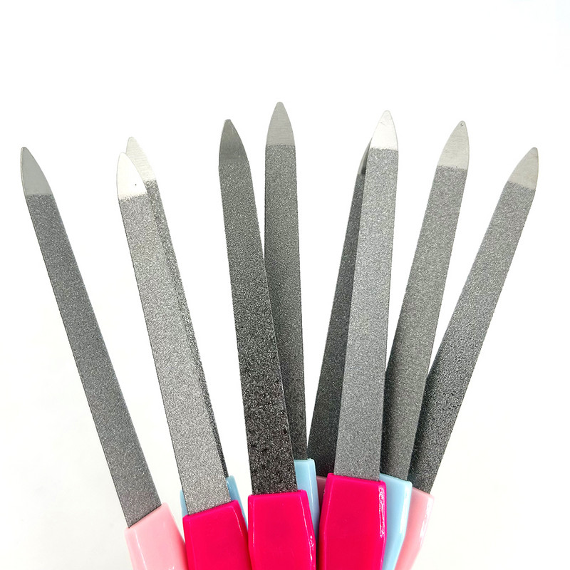 5 tk/komplekt metallist kahepoolsed küüneviilid must käepide Tugeva servaga maniküür teritav küünte hooldamine ilu pediküür küünte jalahooldus