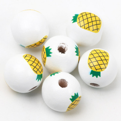 ÚJ természetes fagyöngyök rajzfilm aranyos többszínű mintás 15mm fehér kerek golyók gyöngyök ékszerkészítéshez barkács ékszer kiegészítők