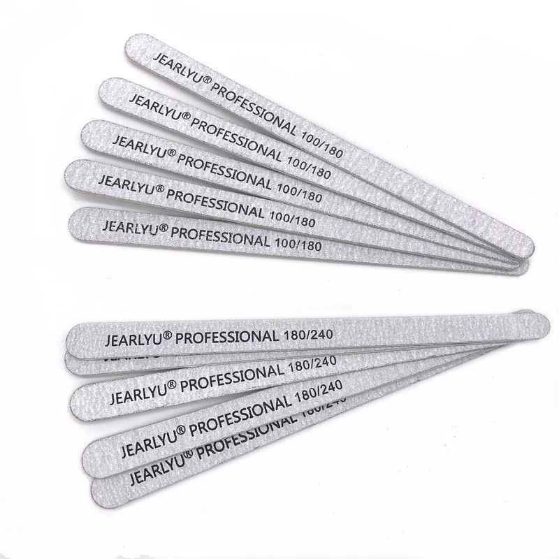 10 tk/partii puidust küüneviil 100/180/240 hall liivapaberi puhverplokk Professionaalne pediküüri maniküüri geelpoleerimisviilid Tööriistade komplekt