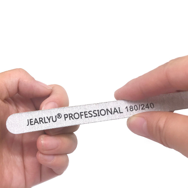 10 tk/partii puidust küüneviil 100/180/240 hall liivapaberi puhverplokk Professionaalne pediküüri maniküüri geelpoleerimisviilid Tööriistade komplekt