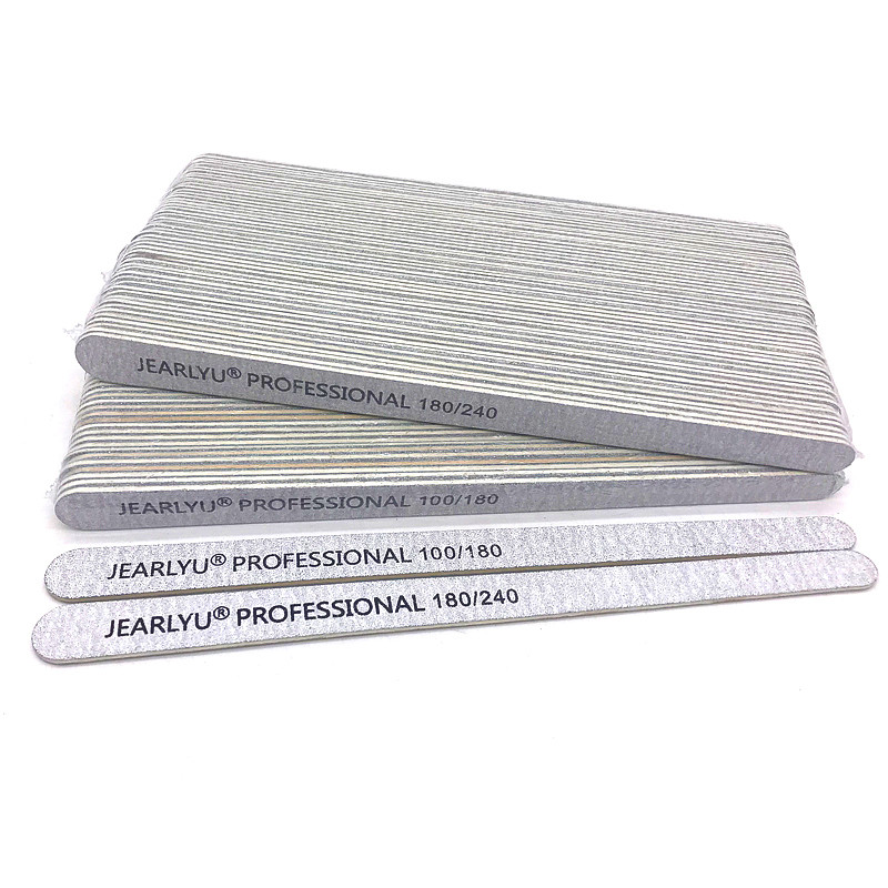 10 tk/partii puidust küüneviil 100/180/240 hall liivapaberi puhverplokk Professionaalne pediküüri maniküüri geelpoleerimisviilid Tööriistade komplekt