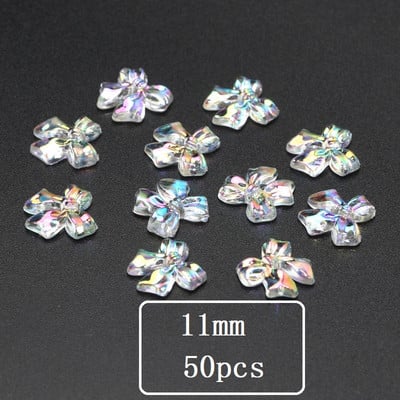 10-50 tk läbipaistvad lilled sulgedest akrüülist lahtised vahehelmed ehete valmistamiseks DIY käsitsi valmistatud käevõru kaelakee tarvikud