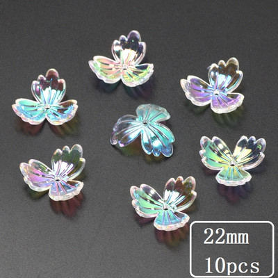 10-50 tk läbipaistvad lilled sulgedest akrüülist lahtised vahehelmed ehete valmistamiseks DIY käsitsi valmistatud käevõru kaelakee tarvikud