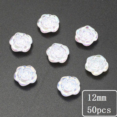 10-50 tk läbipaistvad lilled sulgedest akrüülist lahtised vahehelmed ehete valmistamiseks DIY käsitsi valmistatud käevõru kaelakee tarvikud