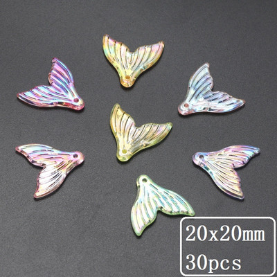 10-50 tk läbipaistvad lilled sulgedest akrüülist lahtised vahehelmed ehete valmistamiseks DIY käsitsi valmistatud käevõru kaelakee tarvikud