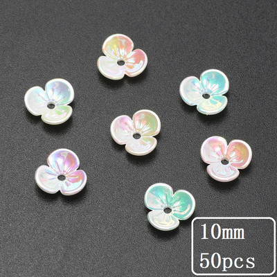 10-50 tk läbipaistvad lilled sulgedest akrüülist lahtised vahehelmed ehete valmistamiseks DIY käsitsi valmistatud käevõru kaelakee tarvikud