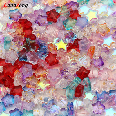 8mm Μικτές AB Gradient Star Beads Czech Glass Loose Spacer Beads for κοσμήματα κατασκευή χειροποίητο κολιέ βραχιόλι Diy αξεσουάρ