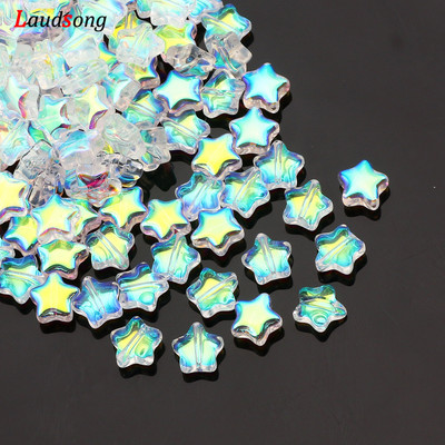 8 mm segatud AB gradient tähehelmed Tšehhi klaasist lahtised vahehelmed ehete valmistamiseks Käsitsi valmistatud kaelakee käevõru isetehtud tarvikud