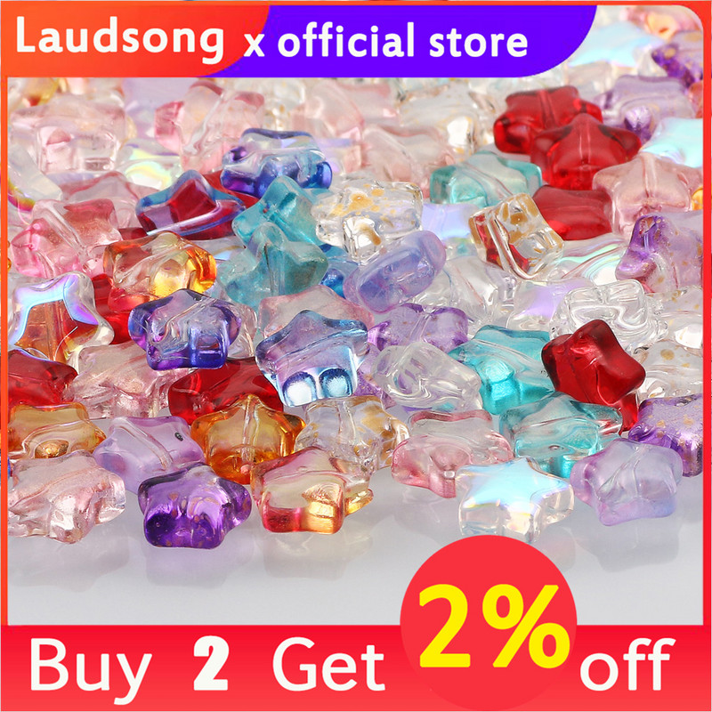 8 mm segatud AB gradient tähehelmed Tšehhi klaasist lahtised vahehelmed ehete valmistamiseks Käsitsi valmistatud kaelakee käevõru isetehtud tarvikud