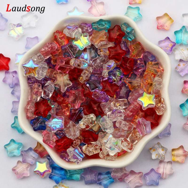 8 mm segatud AB gradient tähehelmed Tšehhi klaasist lahtised vahehelmed ehete valmistamiseks Käsitsi valmistatud kaelakee käevõru isetehtud tarvikud