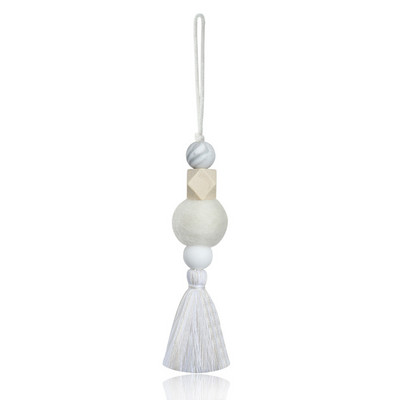 Δημιουργικό μενταγιόν αυτοκινήτου σε σχήμα καρδιάς Χειροποίητο βαμβακερό σχοινί υφασμένο στολίδι αγάπης κρεμαστό Διακόσμηση αυτοκινήτου Αξεσουάρ αυτοκινήτου σε σκανδιναβικό στυλ