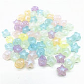 30 τμχ/Παρτίδα 11 mm Ακρυλικές χάντρες Srat Shaep Spaced Beads For Jewelry Making DIY Couple Charms βραχιόλι κολιέ αξεσουάρ