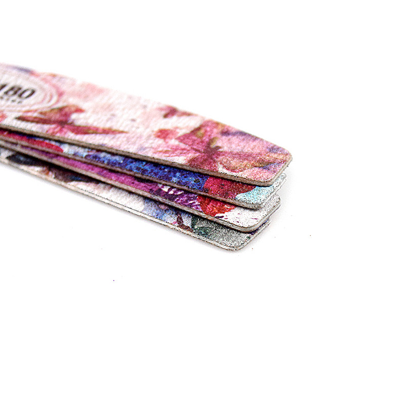 12 τεμ./Παρτίδα Γκρι λίμες νυχιών Ξύλινο επαγγελματικό λίμα σε στυλ φεγγαριού 100/120/150/180/240 Limas Εργαλεία μανικιούρ Σχέδιο πεταλούδας