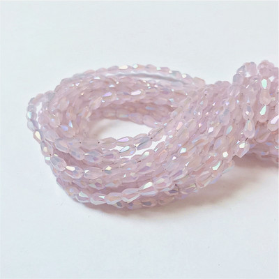 1 kiuduga 2x4mm värviline riisitilga kujuga AB kate Lihvitud klaashelmed ehete jaoks Ehete valmistamine Isetehtud helmed Ehete hulgimüük