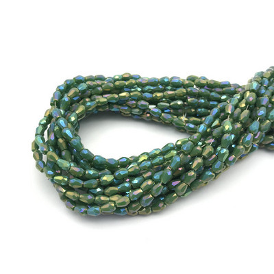 1 kiuduga 2x4mm värviline riisitilga kujuga AB kate Lihvitud klaashelmed ehete jaoks Ehete valmistamine Isetehtud helmed Ehete hulgimüük