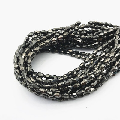 1 kiuduga 2x4mm värviline riisitilga kujuga AB kate Lihvitud klaashelmed ehete jaoks Ehete valmistamine Isetehtud helmed Ehete hulgimüük