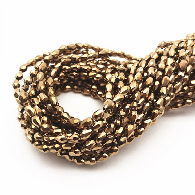 1 kiuduga 2x4mm värviline riisitilga kujuga AB kate Lihvitud klaashelmed ehete jaoks Ehete valmistamine Isetehtud helmed Ehete hulgimüük