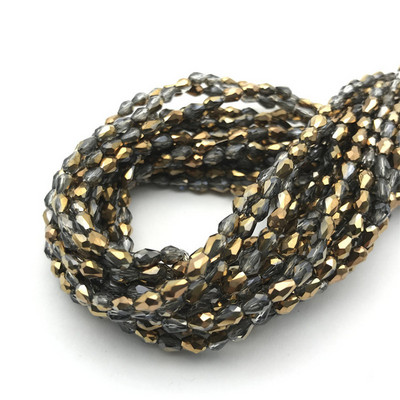 1 kiuduga 2x4mm värviline riisitilga kujuga AB kate Lihvitud klaashelmed ehete jaoks Ehete valmistamine Isetehtud helmed Ehete hulgimüük