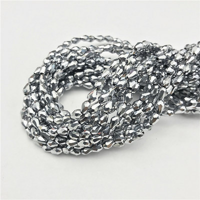 1 kiuduga 2x4mm värviline riisitilga kujuga AB kate Lihvitud klaashelmed ehete jaoks Ehete valmistamine Isetehtud helmed Ehete hulgimüük