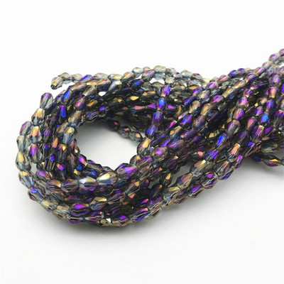 1 kiuduga 2x4mm värviline riisitilga kujuga AB kate Lihvitud klaashelmed ehete jaoks Ehete valmistamine Isetehtud helmed Ehete hulgimüük