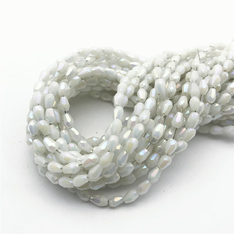 1 kiuduga 2x4mm värviline riisitilga kujuga AB kate Lihvitud klaashelmed ehete jaoks Ehete valmistamine Isetehtud helmed Ehete hulgimüük