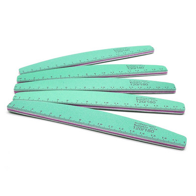 5 vnt/partija Naujos aukštos kokybės nagų dildės 120/180 Profesionali plaunama dildė žalia šlifavimo nagai poliravimo buferio įrankiai manikiūro rinkinys