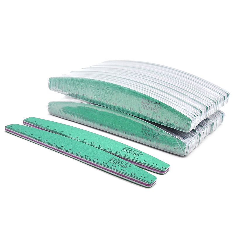 5 vnt/partija Naujos aukštos kokybės nagų dildės 120/180 Profesionali plaunama dildė žalia šlifavimo nagai poliravimo buferio įrankiai manikiūro rinkinys