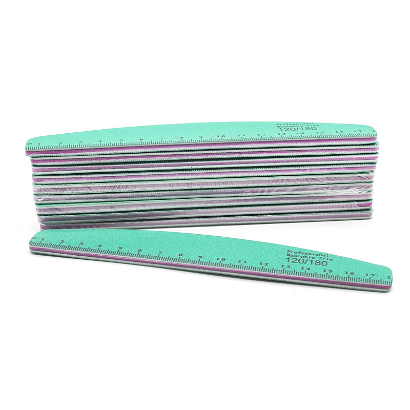 5 vnt/partija Naujos aukštos kokybės nagų dildės 120/180 Profesionali plaunama dildė žalia šlifavimo nagai poliravimo buferio įrankiai manikiūro rinkinys