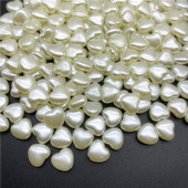 50 τμχ 10 χιλιοστά απομίμηση πέρλες ακρυλικές χάντρες Heart Shaep Spaced beads for Jewelry Making DIY Charms Βραχιόλι κολιέ αξεσουάρ