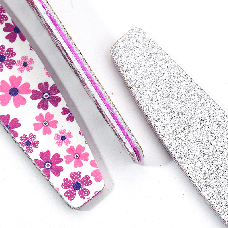 5/10 τμχ Θραυσματισμένη λίμα νυχιών 100 180 Grit Professional γυαλόχαρτο νυχιών Buffer Block Pedicure Manicure Polishing Tools Χονδρική