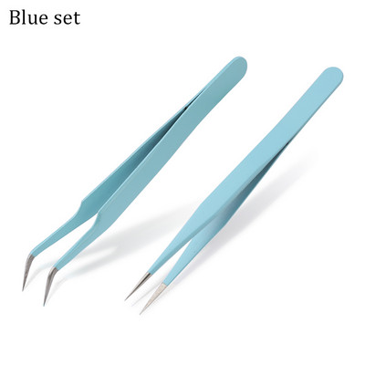 Set pinceta za trepavice u boji slatkiša za pincete za produljenje trepavica od nehrđajućeg čelika visoke preciznosti