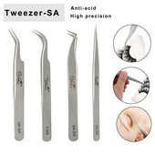 Ilupintsetid ripsmete pikendamiseks Täpne meik ripsmete pintsetid ripsmete pookimise tööriistad komplekt 6A-SA