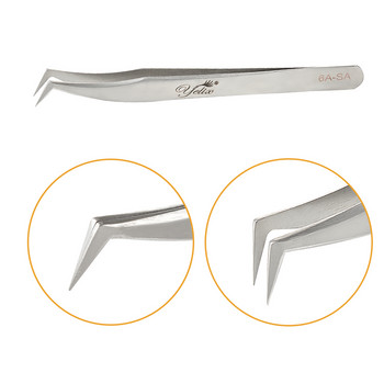 Beauty Tweezers For Eyelash Extension Precision Makeup Eyelashes Tweezer Tools For Eyelash Grafting Set 6A-SA