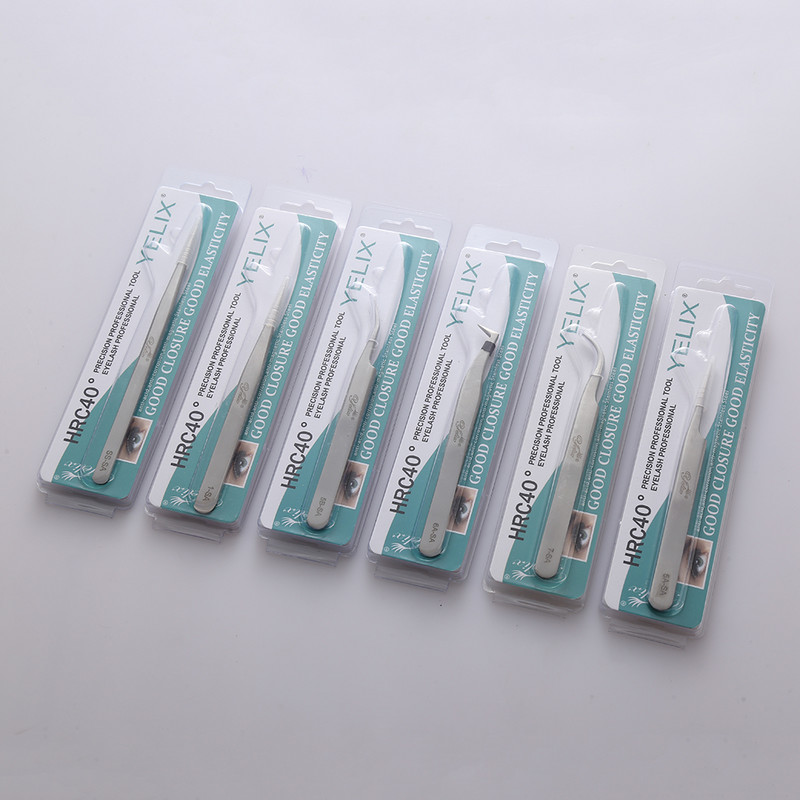 Ilupintsetid ripsmete pikendamiseks Täpne meik ripsmete pintsetid ripsmete pookimise tööriistad komplekt 6A-SA