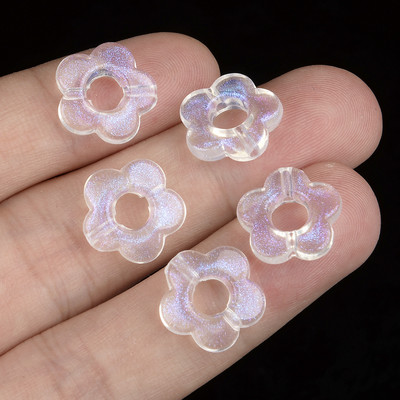 Aurora Shell akrüülhelmed 12x10,5 mm 10 tk vahehelmed ehete valmistamiseks DIY käevõru kaelakee tarvikud Käsitsi valmistatud