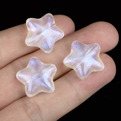 Aurora Shell akrüülhelmed 12x10,5 mm 10 tk vahehelmed ehete valmistamiseks DIY käevõru kaelakee tarvikud Käsitsi valmistatud