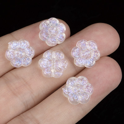 Aurora Shell akrüülhelmed 12x10,5 mm 10 tk vahehelmed ehete valmistamiseks DIY käevõru kaelakee tarvikud Käsitsi valmistatud