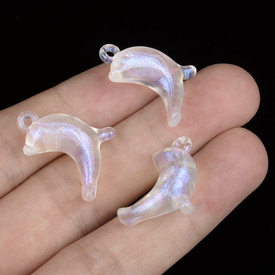 Aurora Shell akrüülhelmed 12x10,5 mm 10 tk vahehelmed ehete valmistamiseks DIY käevõru kaelakee tarvikud Käsitsi valmistatud